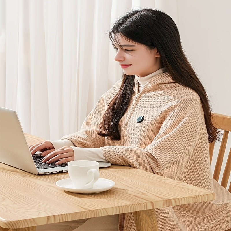 USB heated shawl blanket