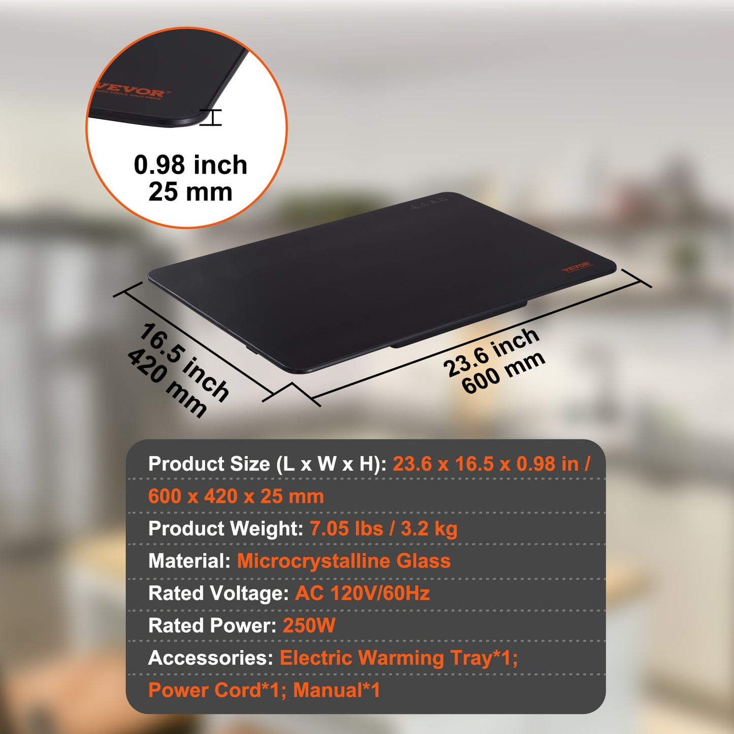 VEVOR electric heating tray