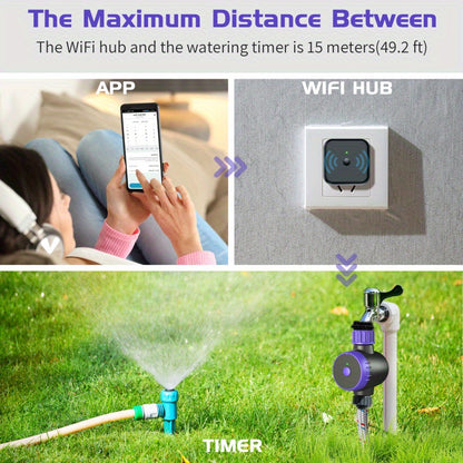 WiFi smart irrigation watering timer