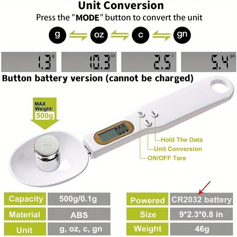 LCD display digital weighing spoon